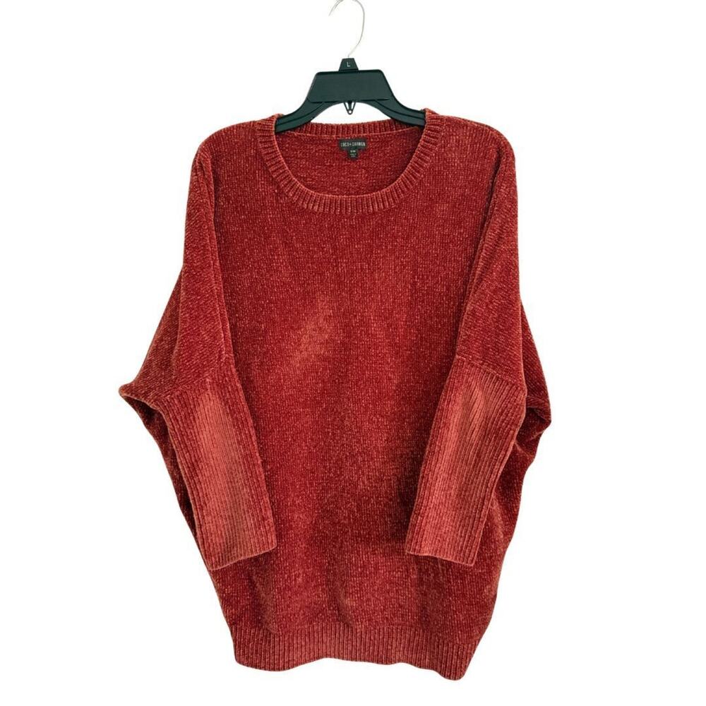 Coco + Carmen Red Chenille Sweater Size M
